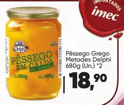 Imec Supermercados Pêssego grego em metades oferta