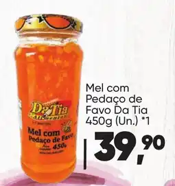 Imec Supermercados Mel com pedaço de favo da tia oferta