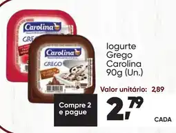 Imec Supermercados logurte grego carolina oferta