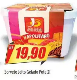 Preço Certo Sorvete jeito gelado pote 21 oferta
