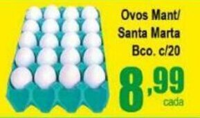 Higa's Supermercado Ovos Mant/ Santa Marta Bco. c/20 oferta