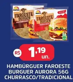 Supermercados Correia Hambúrguer faroeste burguer aurora oferta
