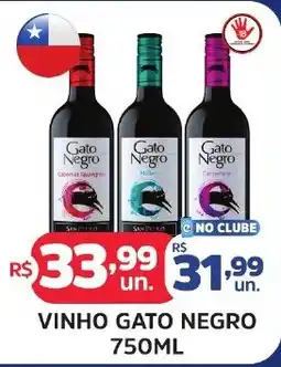 Supermercados Correia vinho gato negro oferta