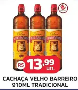 Supermercados Correia Cachaça velho barreiro oferta