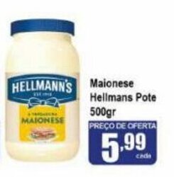 Higa's Supermercado Maionese Hellmann's Pote 500g oferta