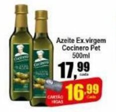 Higa's Supermercado Azeite Ex. Virgem Cocinero pet 500ml oferta