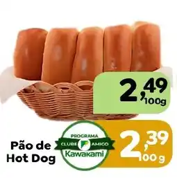 Supermercados Kawakami Pão de Hot Dog oferta