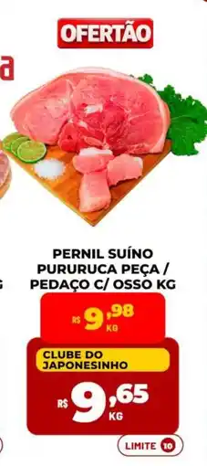 Iquegami Supermercados Pernil suíno pururuca peça / pedaço c/ osso oferta