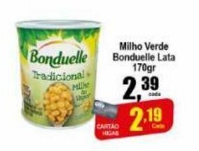 Milho Verde Bonduelle lata 170g