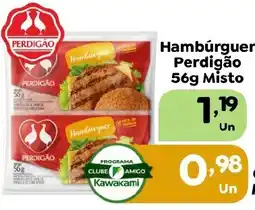 Supermercados Kawakami Hambúrguer Perdigão Misto oferta