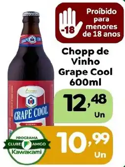 Supermercados Kawakami Chopp de Vinho Grape Cool oferta