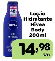 Supermercados Kawakami Loção Hidratante Nivea Body oferta