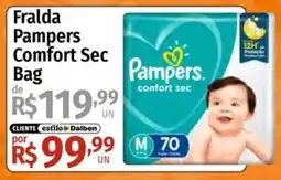 Supermercado Dalben Fralda Pampers Comfort Sec Bag oferta