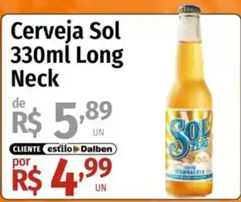 Supermercado Dalben Cerveja Sol Long Neck oferta
