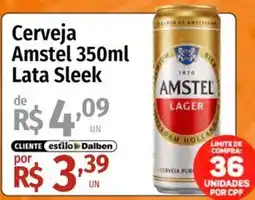 Supermercado Dalben Cerveja Amstel Lata Sleek oferta