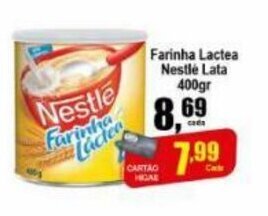 Higa's Supermercado Farinha lactea Nestle Lata 400g oferta