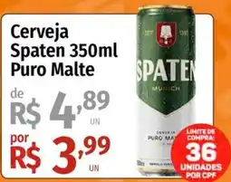 Supermercado Dalben Cerveja Spaten Puro Malte oferta