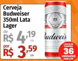 Supermercado Dalben Cerveja Budweiser Lata Lager oferta