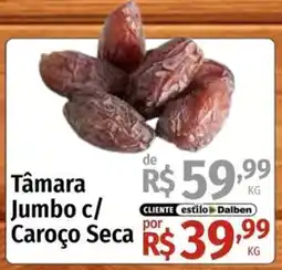 Supermercado Dalben Tâmara jumbo c/ caroço seca oferta