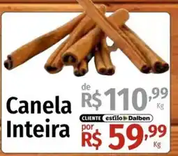 Supermercado Dalben Canela Inteira oferta