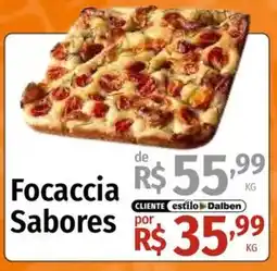 Supermercado Dalben Focaccia sabores oferta