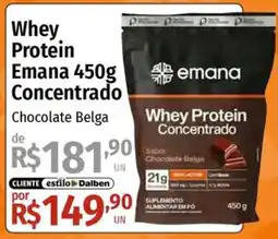 Supermercado Dalben Whey Protein Emana 450g Concentrado Chocolate Belga oferta