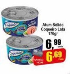 Higa's Supermercado Atum Solido Coqueiro lata 170g oferta
