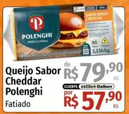Supermercado Dalben Queijo sabor cheddar polenghi fatiado oferta