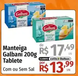 Supermercado Dalben Manteiga Galbani Tablete oferta