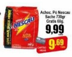 Higa's Supermercado Achoc. po Nescau Sache 730g gratis 60g oferta