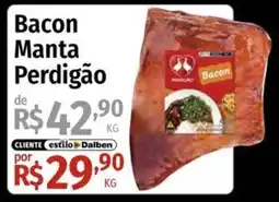 Supermercado Dalben Bacon Manta Perdigão oferta