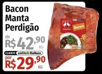 Supermercado Dalben Bacon Manta Perdigão oferta