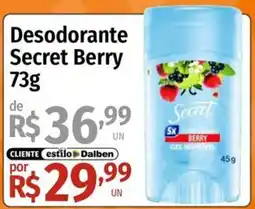 Supermercado Dalben Desodorante secret berry oferta