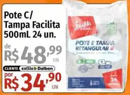 Supermercado Dalben Pote c/ tampa facilita oferta
