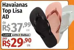 Supermercado Dalben Havaianas top lisa ad oferta