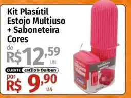 Supermercado Dalben Kit Plasútil Estojo Multiuso + Saboneteira Cores oferta