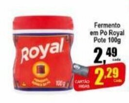Fermento em po Royal pote 100g