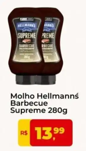 Molho hellmanns barbecue supreme