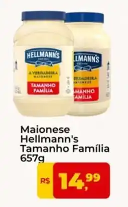 Tonin Superatacado Maionese hellmann's tamanho família oferta