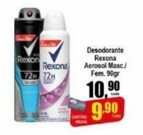 Higa's Supermercado Desodorante Rexona Aerosol Masc/ Fem 90g oferta