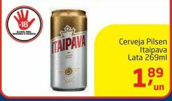 Tenda Atacado Cerveja pilsen itaipava lata 269ml oferta