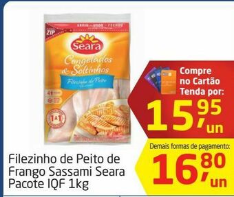 Tenda Atacado Filezinho de peito de frango sassami seara 1kg oferta