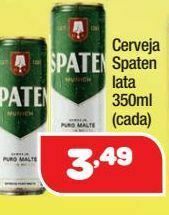 Costazul Supermercados Cerveja spaten lata 350 ml oferta
