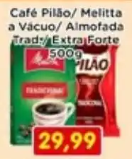 Fonte Nova Café Pilão/ Melitta a Vácuo/ Almofada Trady/ Extra Forte oferta