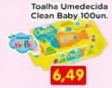 Fonte Nova Toalha Umedecida Clean Baby oferta