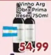 Fonte Nova Vinho Argobra Prima Reserva oferta