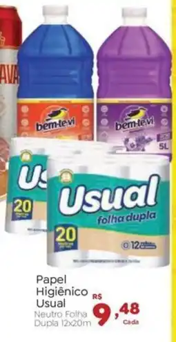 Novo Atacarejo Papel Higiênico Usual oferta
