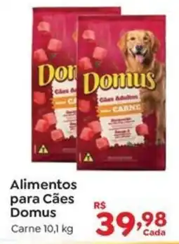 Novo Atacarejo Alimentos para Cães Domus Carne oferta