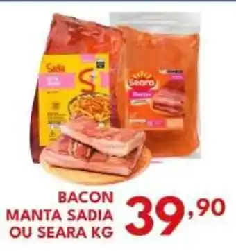 Bacon manta sadia ou seara kg