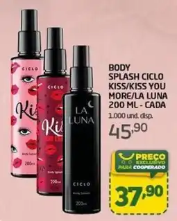 Cooper body splash ciclo kiss/kiss you more/la luna oferta